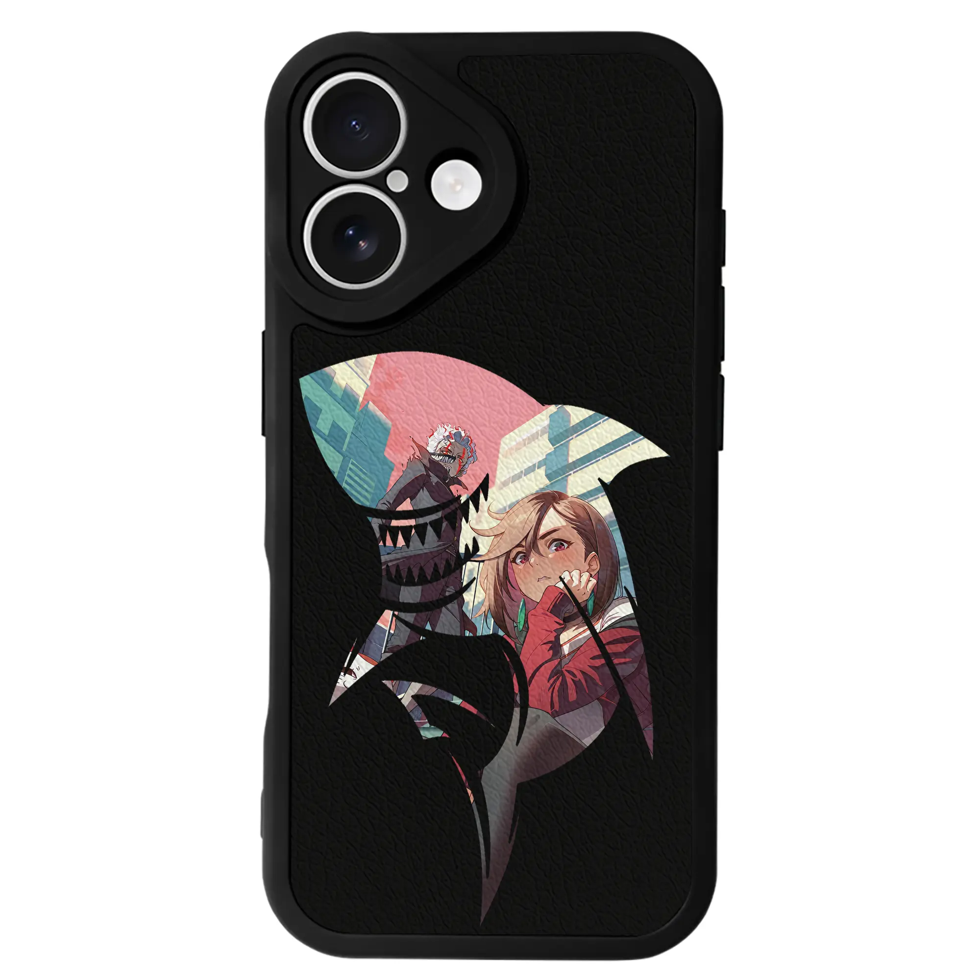 ダンダダン グッズ,綾瀬桃 - IPhone 16シリーズ対応 ・ シリコンスマホケース ・ レザー調 ・ 高精度フィット ・ 耐衝撃 ・ ワイヤレス充電対応 ・ 精密カット